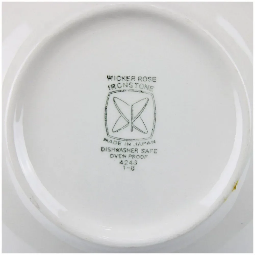 Ironstone wicker rose